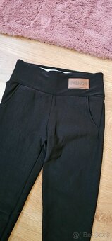 Hrubé legíny podšité plyšom S / Nové - 4