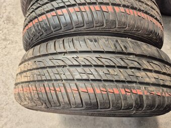 185/65 r14 letné 4 ks BARUM + BRIDGESTONE dezén 8,6-7,2 mm - 4
