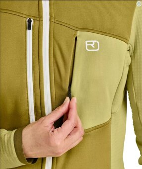 Fleece Ortovox Fleece Grid Hoody - velkost S, merino - 4