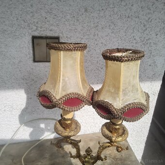 Luxusná Zámocká bronzova Lampa funkčná - 4