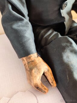 Stará drevená figúrka bábka - 4