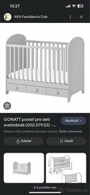 Detská postieľka Ikea GONATT 60x120 cm - 4