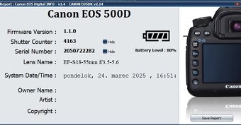 Canon 500D + objektív a príslušenstvo - 4