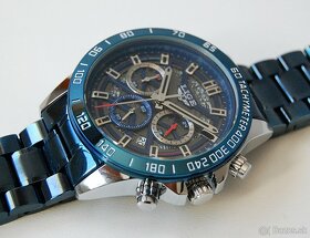 LIGE 8944 Blue Chronograph - pánske štýlové hodinky - 4