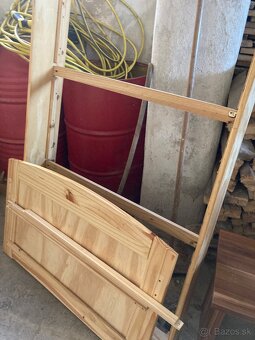 Posteľ 90x200 s prístelkou, masív - 4