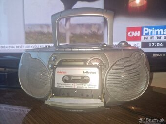 Kazetové Rádio FM AM na chata záhrada sieť 230v Baterky - 4