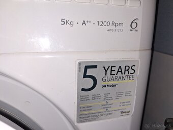 Prácka Whirpool 5kg AWS51212 - 4