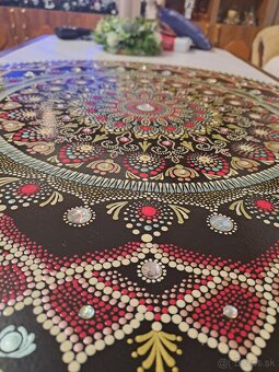 Rucne malovana mandala priemer 63cm - 4