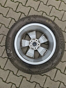 ALU DISKY SKODA RATIKON ORIGINAL R17+ZIMNÉ PNEU BRIDGESTONE - 4