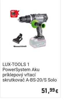 Aku naradie- sada LUX TOOLS - 4