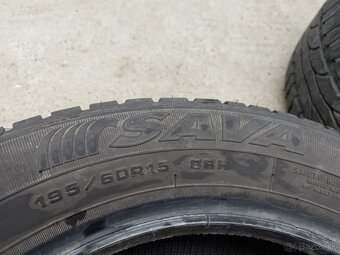 Predám 3 letné pneumatiky Sava 195/60 R15 - 4