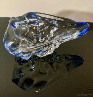 Krásna miska / popolník / z hutného skla návrh Karel Zemek - 4