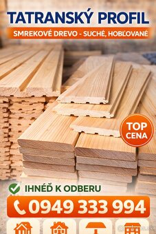 Zrubový profil _dlažkovica smrek tatransky profil TOP cena - 4
