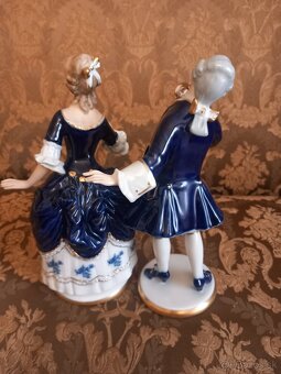 Porcelánový galantný pár Wallendorf - 4