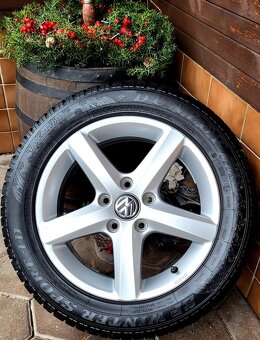 Alu R16 5x112 + zimné pneu 205/55 R16 pre VW a iné... - 4
