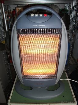 Predám nový,elektrický-halogenový ohrievač-1200W. - 4