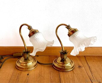 Staré mosazné párové lampičky - 4