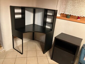 Ikea rohovy kancelarsky stolik - 4