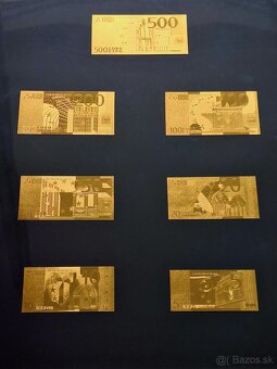 Obraz Zlaté bankovky Euro kompletná sada od 5 € az 500 € - 4