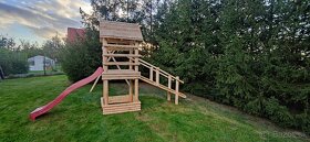 Detské ihrisko veža so šmykľavkou a hojdačkami, s dovozom - 4