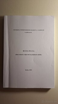 Predám prijímačkové otázky UVLF - 4