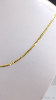 Zlatá pánska kubánska  retiazka plná - 4