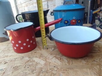 Rôzne smaltovane predmety spolu 15€ - 4