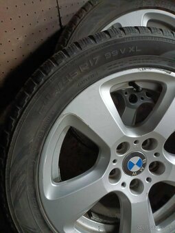 ❄️4ks alu disky orig. BMW 5x120 R17 pneu 245/45 r17 - 4