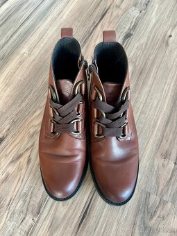 Hnedé členkové topánky, 38 - 4
