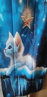 závesy - dekoračky s mačičkami - 4