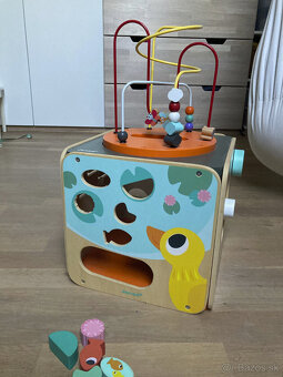 Drevená didaktická kocka Janod - 4