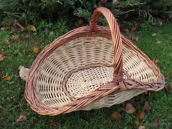 Krásny prútenný kôš(košík)2kusy-predám lacno - 4
