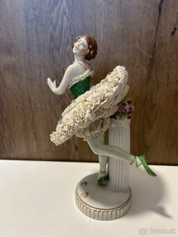 Baletka z čipkovaného porcelánu - 4