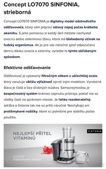 Odšťavovač ovocia a zeleniny Concept - 4