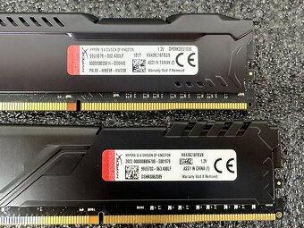2 ks - RAM HyperX 8GB DDR4 2666MHz CL16 Fury Black - 4