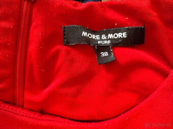 Zimné teplé ciernocervene šaty nemeckej znacky More&More - 4