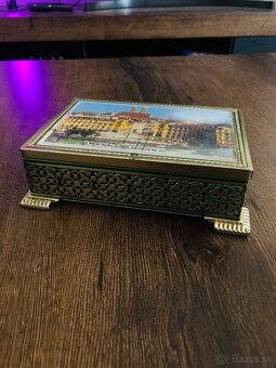 Stará plechová šperkovnica - 4
