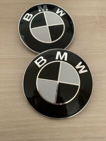 BMW znak na prednú / zadnú kapotu , kolesa a volant - 4