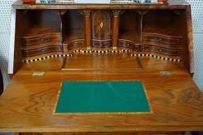 Starožitný sekretár, kabinet, písací stôl - 4