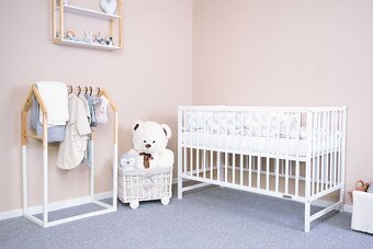 Postieľka Basic Biela / Prírodná viac farieb - 4