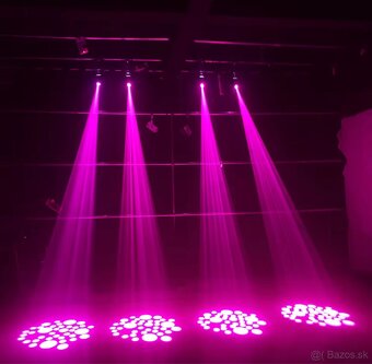 Predám 4ks rotačné hlavy LED 75W - 4