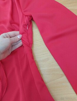 Dámske ružové/bordové šaty A strihu s dlhým rukávom (Mohito) - 4