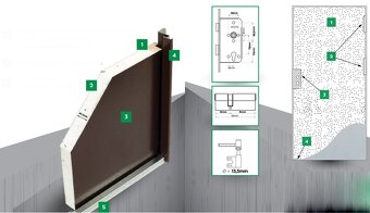 Vonkajšie technické dvere bronz 80 pravé - 4