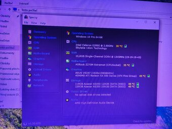 PC - G3900 2,8 Ghz, 16 GB, RX 850 5GB, SSD, WIFI - 4