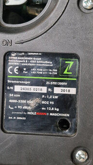 Predám Invertorový generátor Zipper ZL-STE1200IV - 4