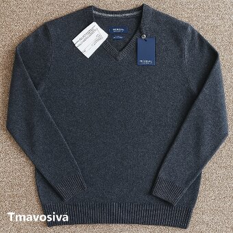 Vlnený sveter McNeal 100% jahňacia vlna Merino - Nový - 4