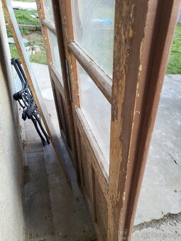 Drevené vonkajšie dvere dvojdvere - 4