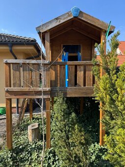 Detský drevený domček JUNGLE GYM PLAYHOUSE XL - 4
