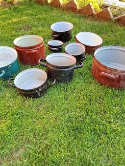 Hrnce,smaltované hrnce,pokrievky - 4