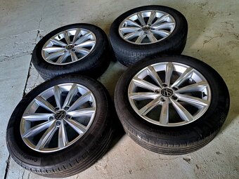 Predam Original elektrony Volkswagen 5X112 R17 a letne pneu - 4